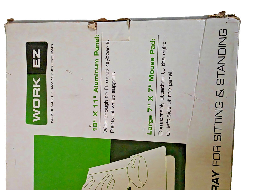 WorkEZ Adjustable Computer Keyboard and Mouse Stand for Desk