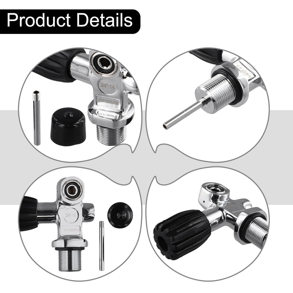 Tank Cylinder Diving Valve Study Compact Easy Installation Lightweight