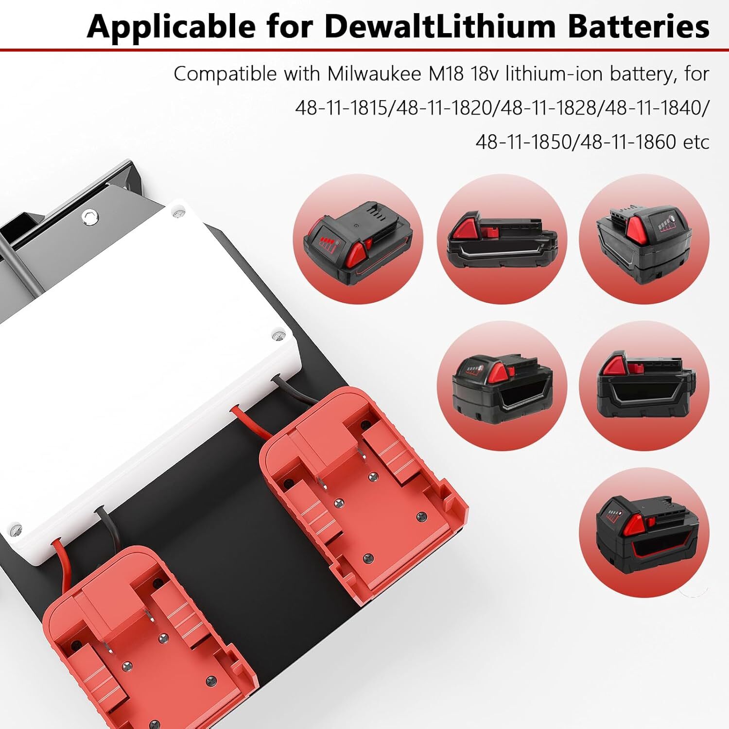 Starlink Mini Battery Adapter for Milwaukee Battery, Starlink Mini Battery Pack
