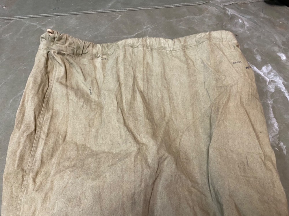 ORIGINAL WWII US ARMY INFANTRY BARRACKS LAUNDRY CARRY BAG- KHAKI,