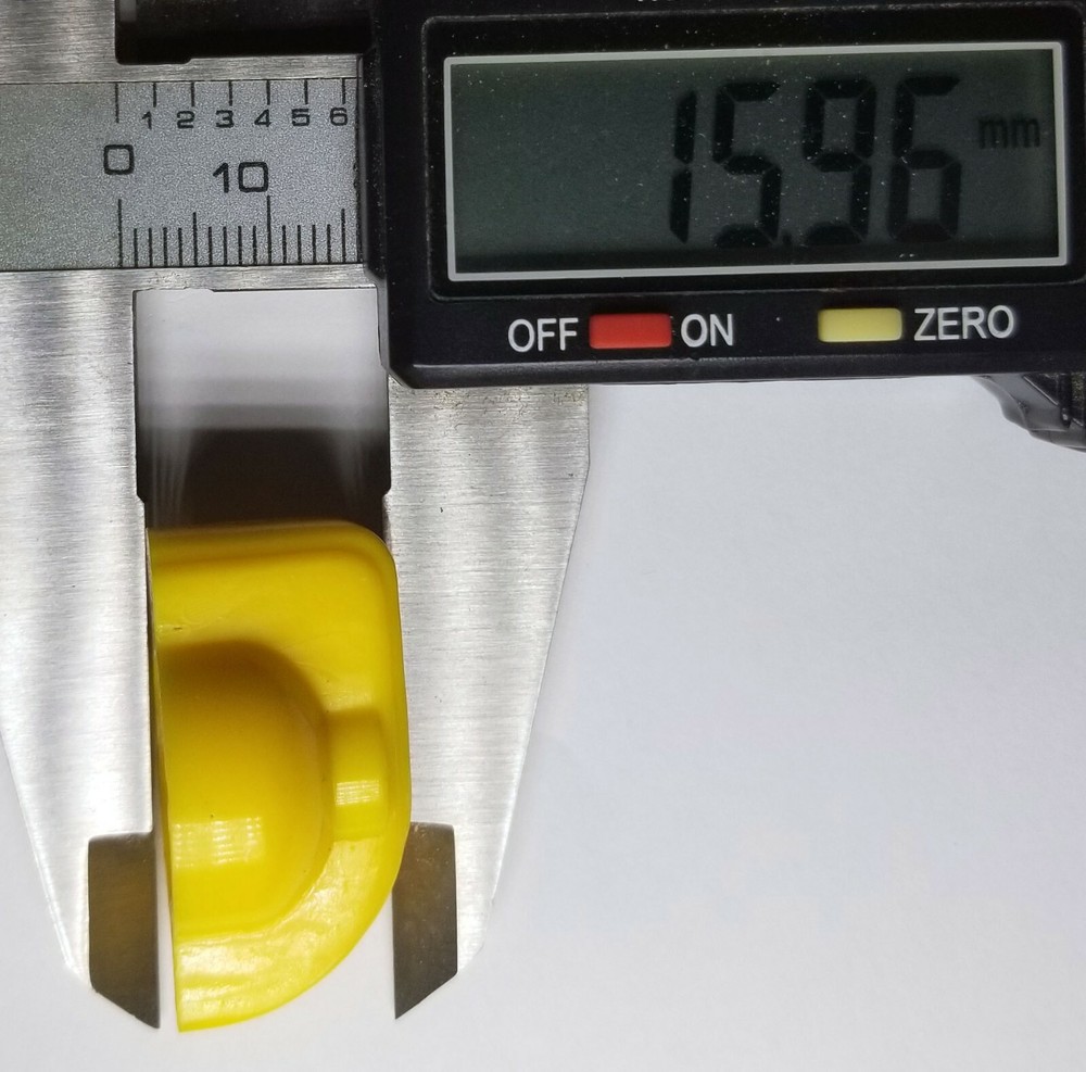 Yellow Chicken Head Knobs with Brass Insert and Set Screw 3 Pcs