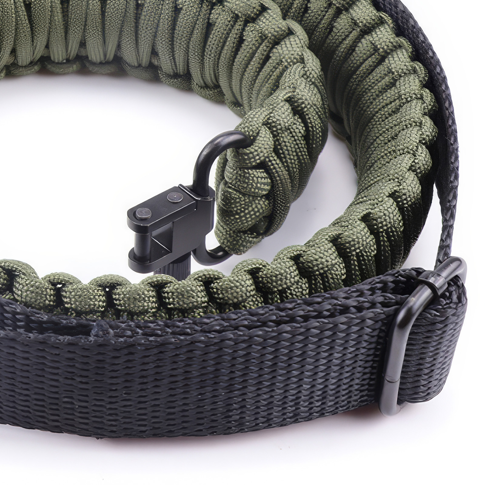 Tactical 2 Point 550 Paracord Rifle Gun Sling Shotgun Crossbow Strap w/ Swivels