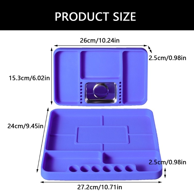 High Temperature Resistant Silicone Tray Mat For Secure Tool Storage Maintenance