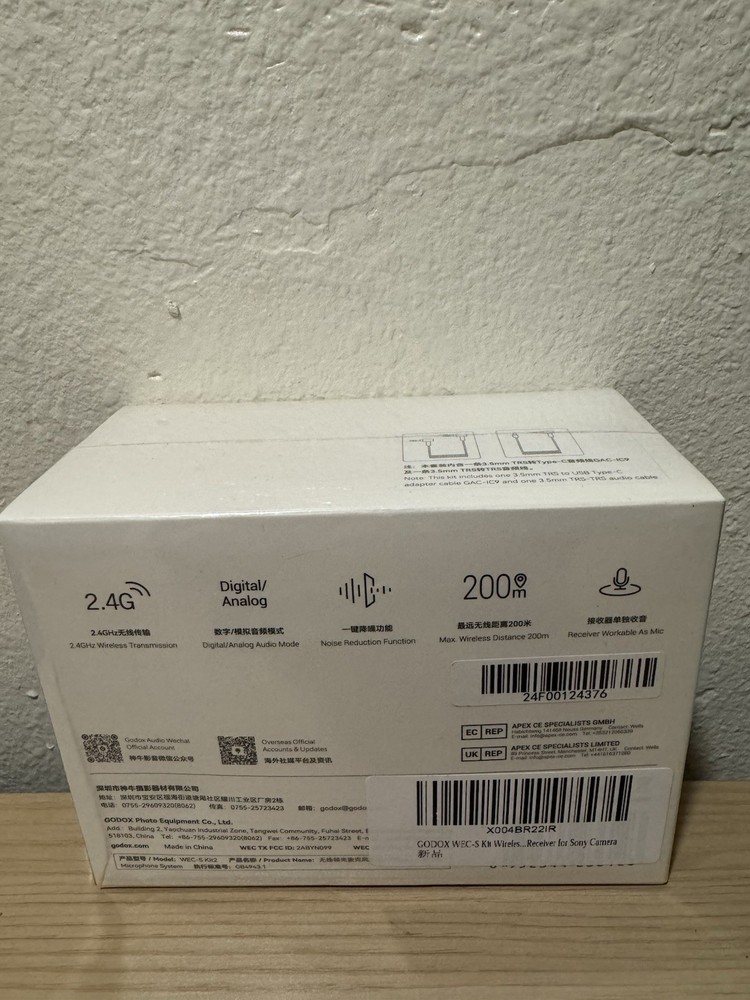 Godox WEC-S Kit2 Wireless Lavalier Microphone System