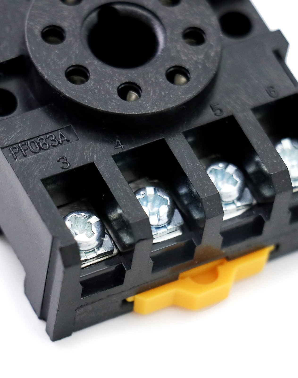 QWORK 8 Pins Relay Socket, 4 Pack 600 V 10 Amp Octal Socket with 4