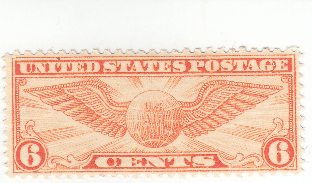 Scott #C19 - Airmail, 6c Dull Orange - Mint Hinged