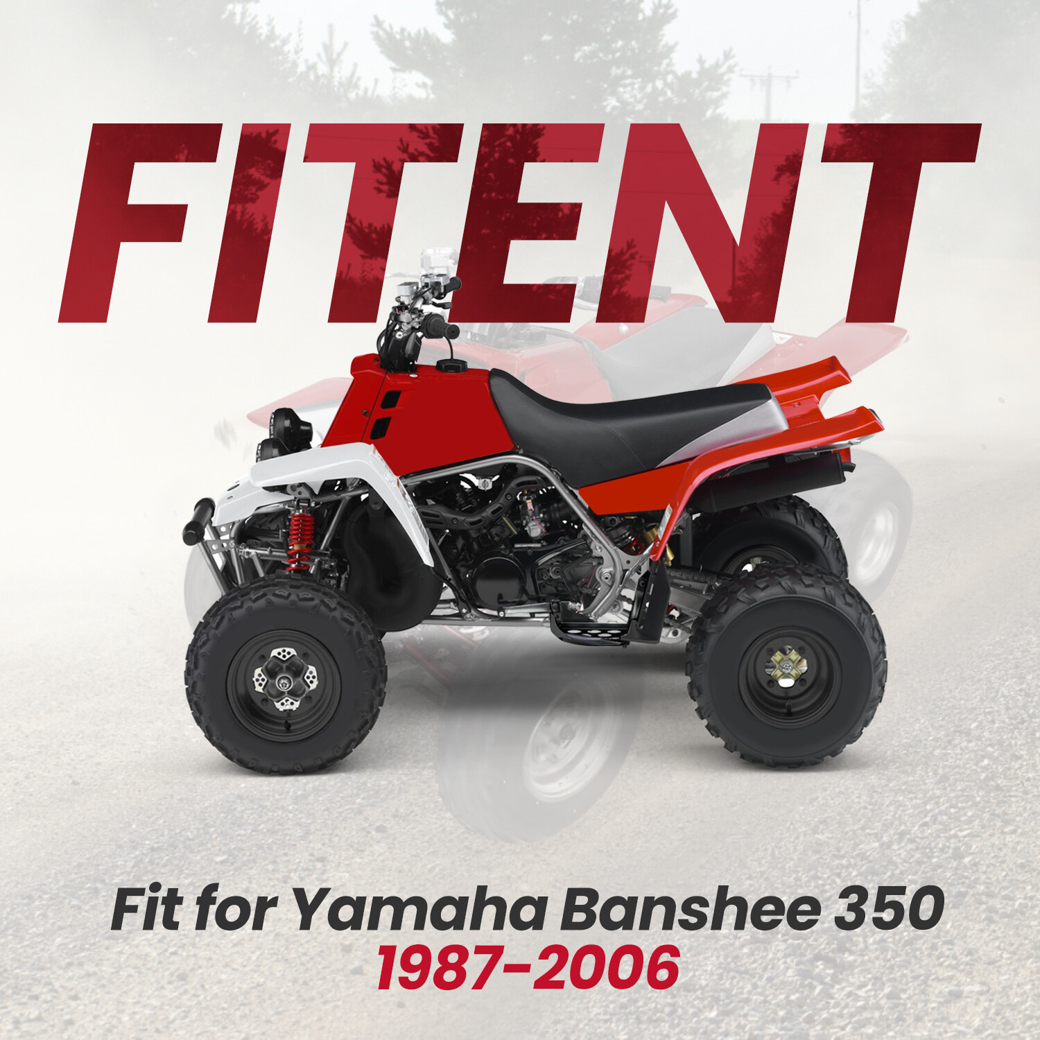 Black Heel Guards Footrest Fit Yamaha 87-06 Banshee 350 Left + Right Nerf Bars