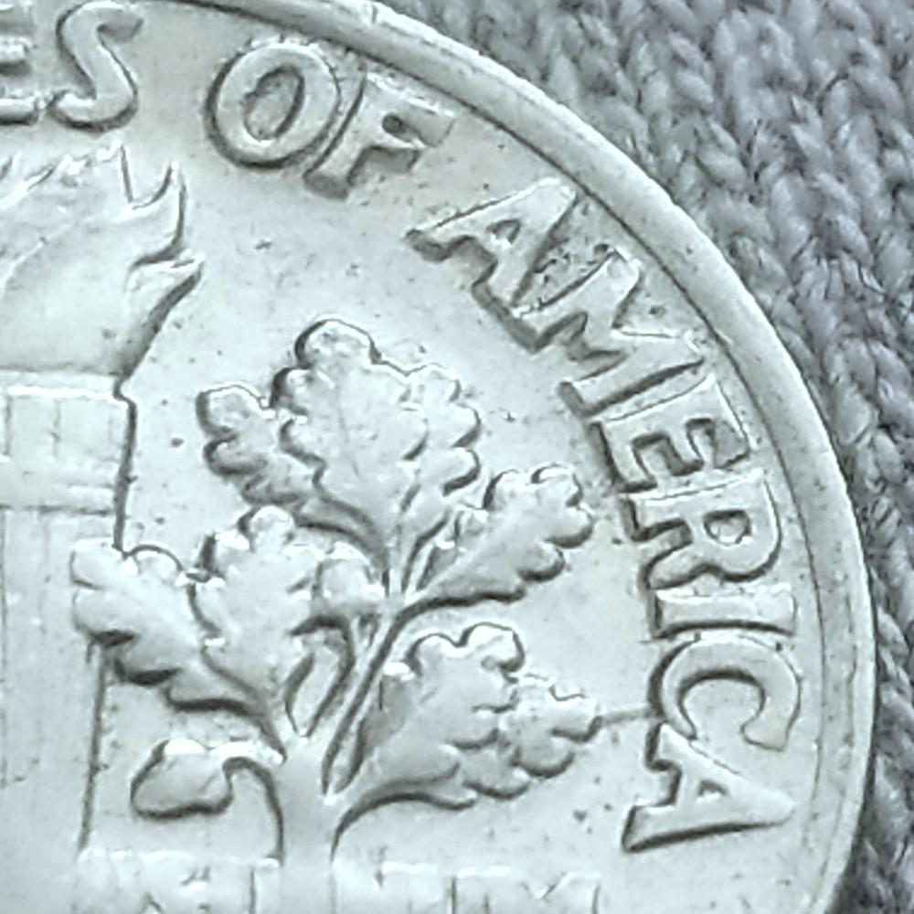 1985 D Roosevelt Dime 10c Strike Errors Broadstrike error Fade Fat Letters GREAT