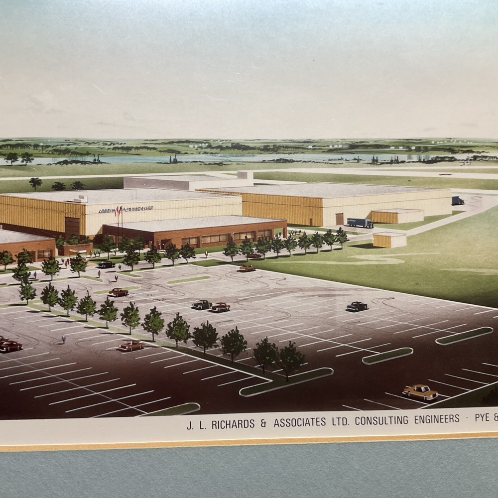 SITE DEVELOPMENT BOEING OF CANADA - ARNPRIOR DIVISION - FRAMED ENGINEERING PRINT