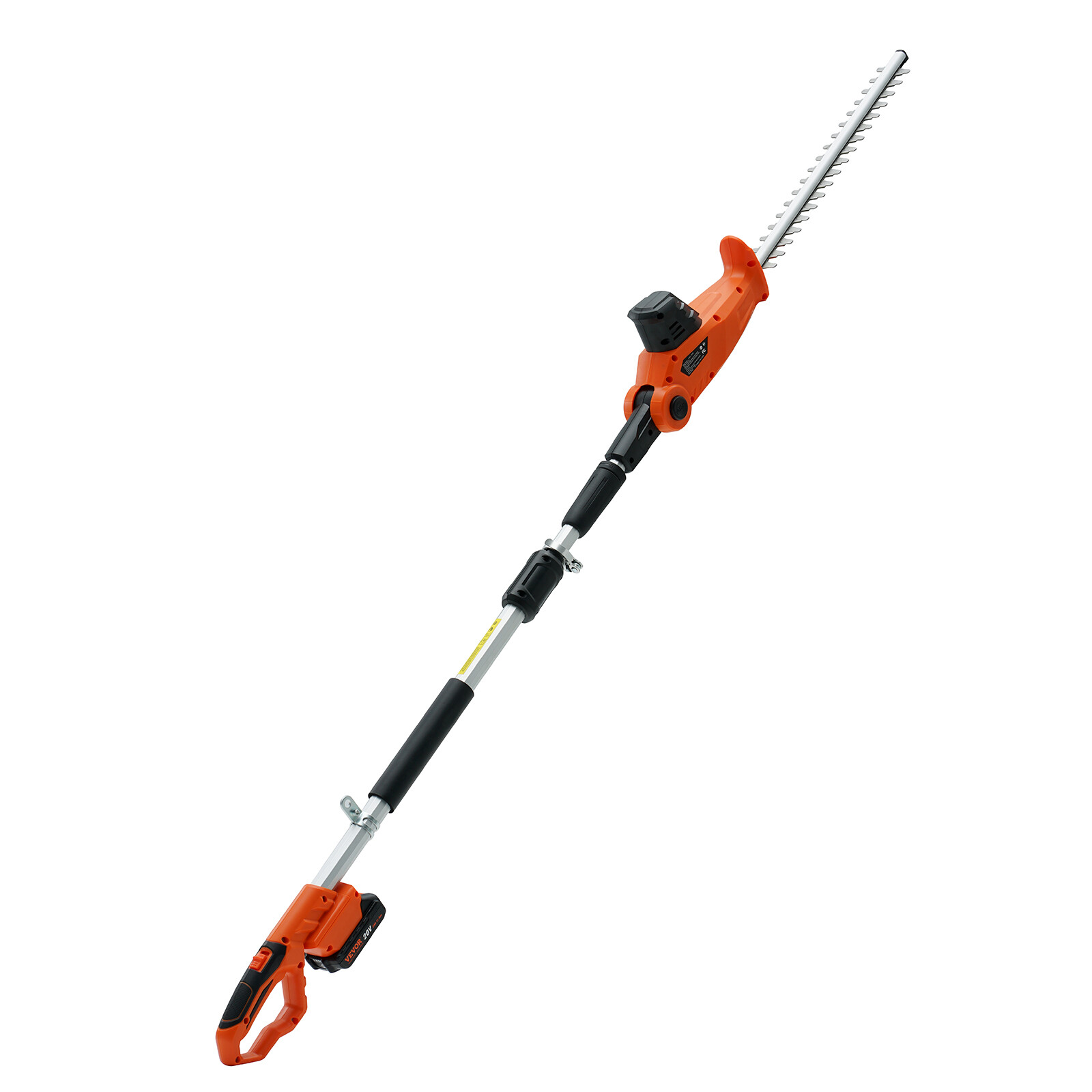 VEVOR 20V Cordless Hedge Trimmer Telescoping Pole Hedge Trimmer 18 inch Blade