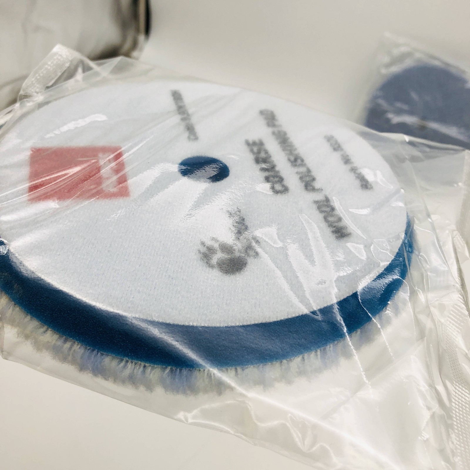 2pk Rupes 9.BW180H Coarse Blue Wool Pad 170mm - 6.75in Big Foot Polishing