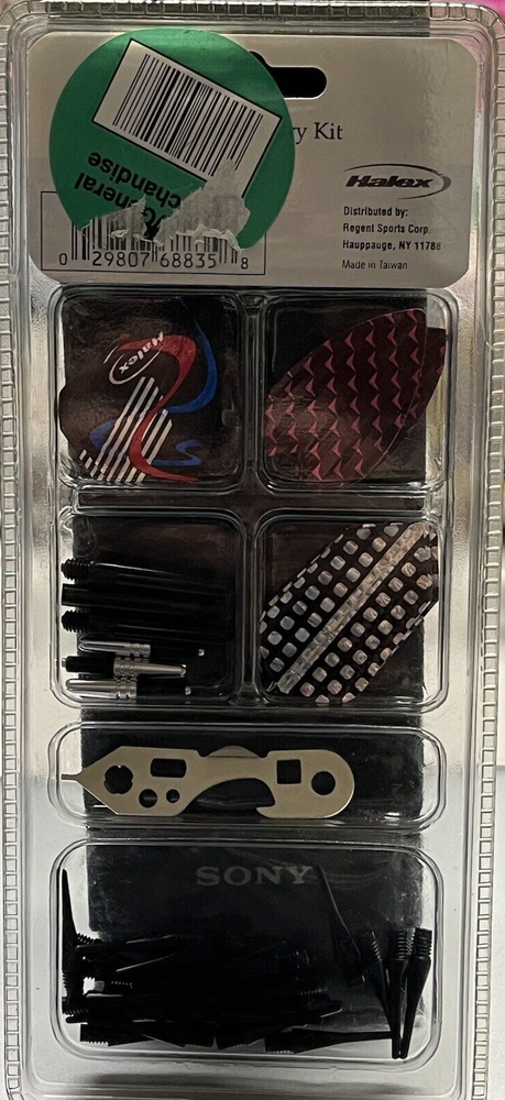 Halex Soft Tip Darts Accessory Kit Flights Dart Tool Tips Shafts Multiple Color