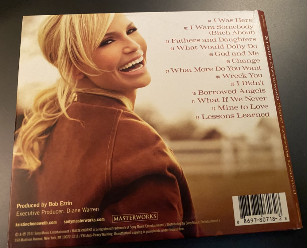 SIGNED/ AUTOGRAPHED Kristin Chenoweth "Some Lessons Learned" cd braodway vocal