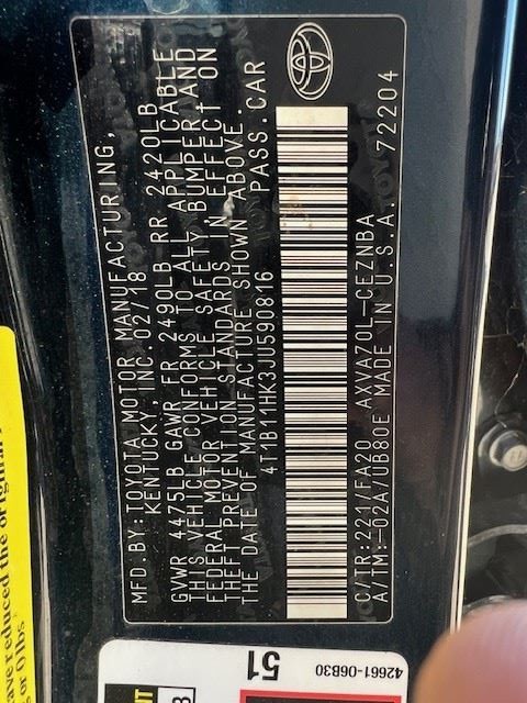 Camera/Projector Radar Unit Front Windshield Fits 18-19 CAMRY 357848