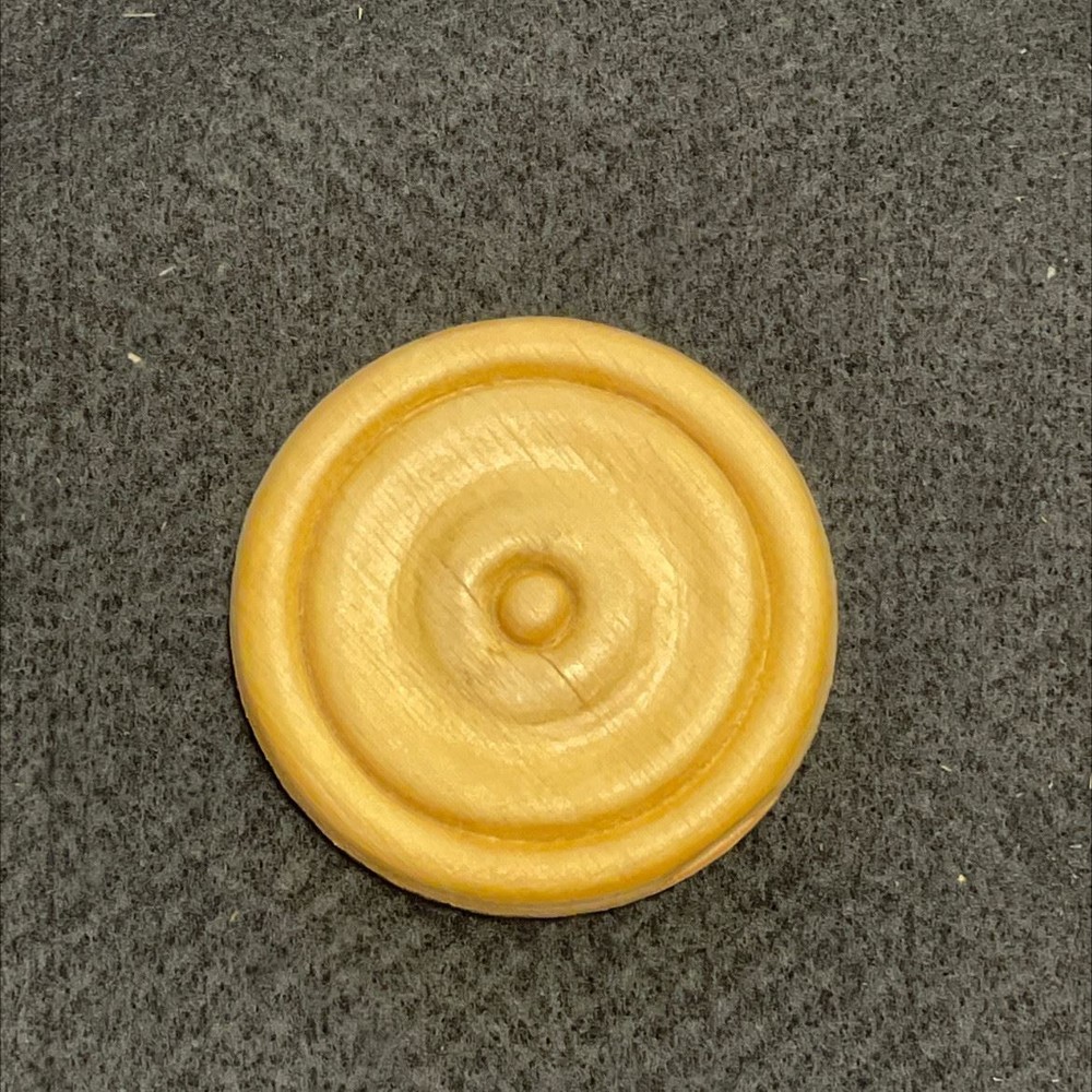 2-9/16" Round Birch Wood Medallion