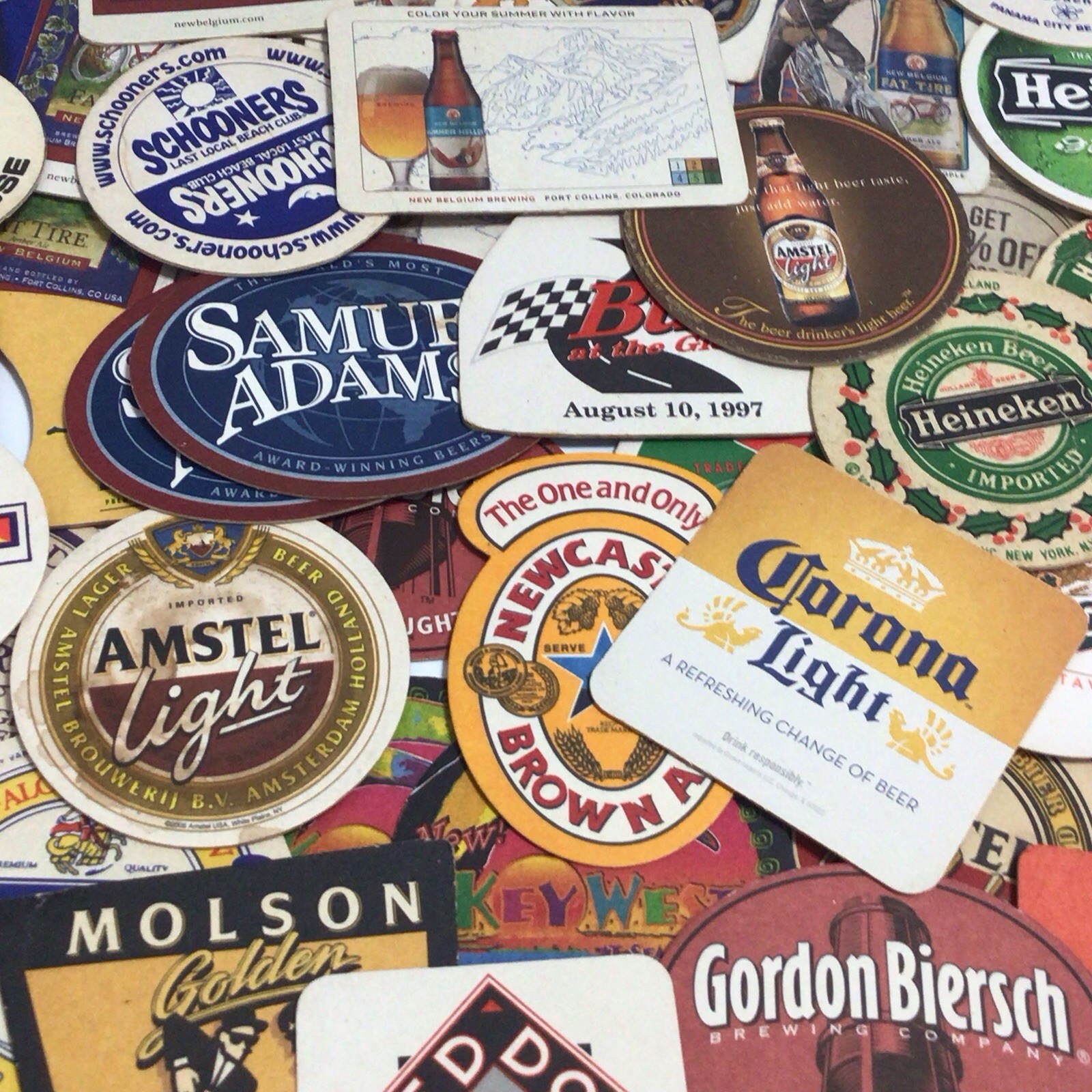 Vintage Mixed Lot of 125 Barware Beer Drink Coasters Liquor Pub Advertising