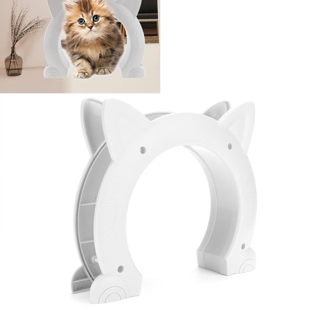 Cute Cat Pass Through Door For Easy Access For Pets