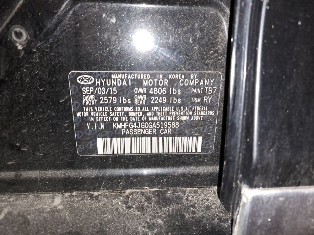 2016 Azera Amplifier Sku#4177681