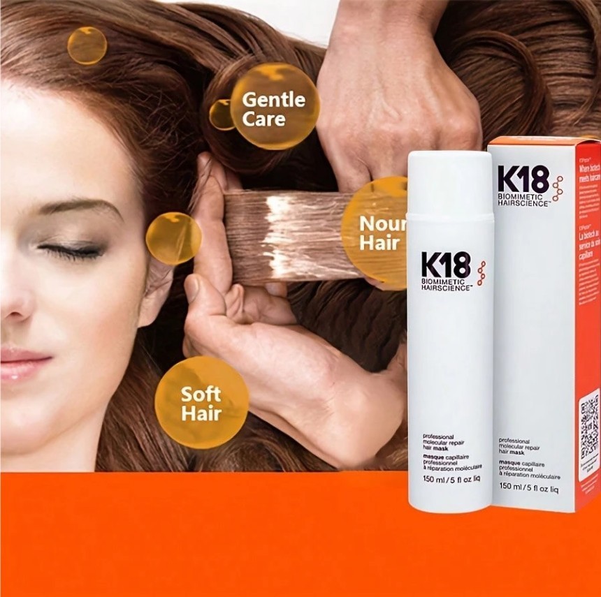 K18 Leave In Molecular Repair Hair Mask 150ml/5oz Hair Treatment (2 Pack)