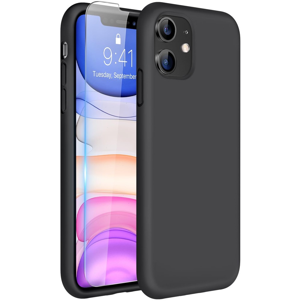 Miracase Designed for iPhone 11 Phone Case, with Screen 11, Black