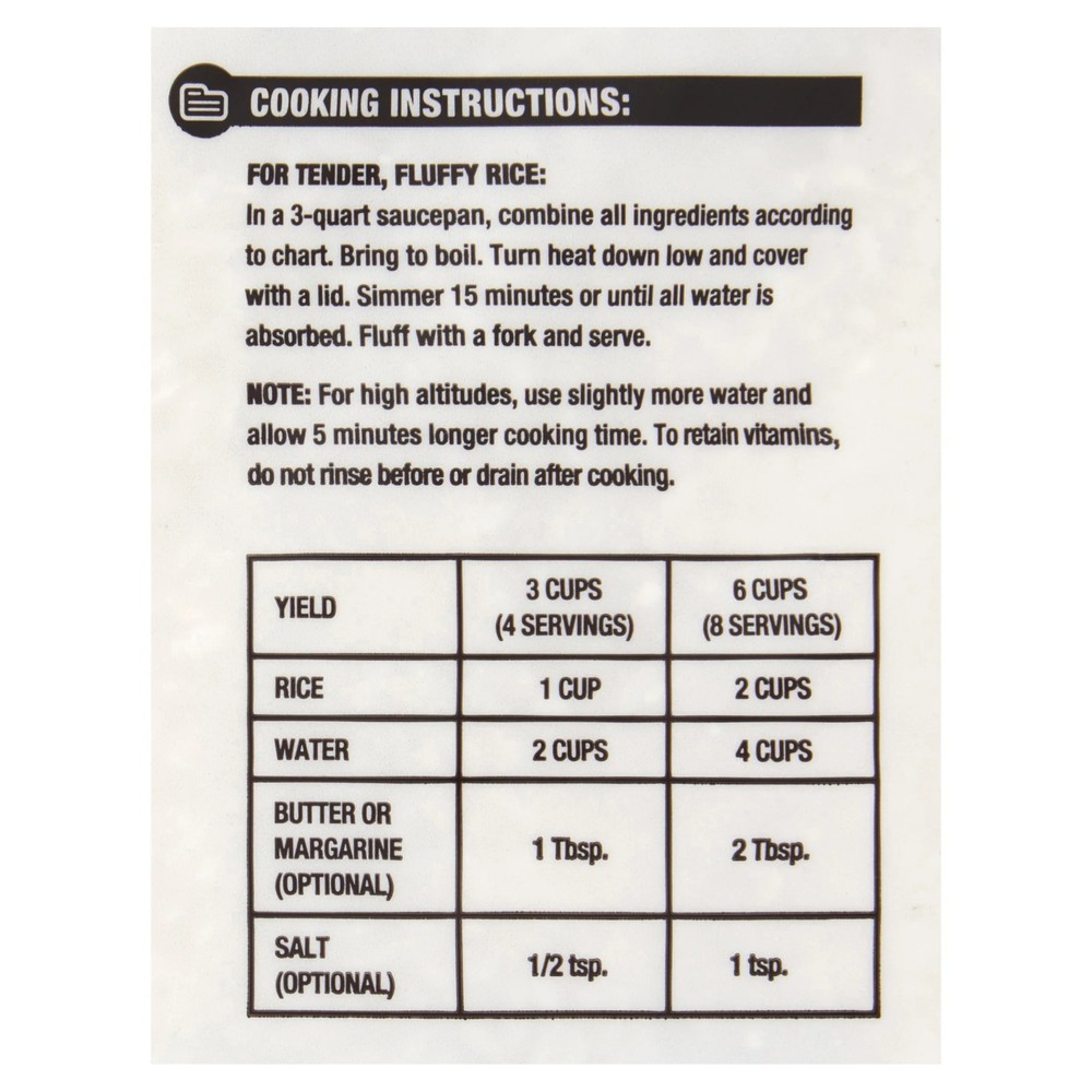 Great Value Long Grain Enriched Rice, 20 lb.