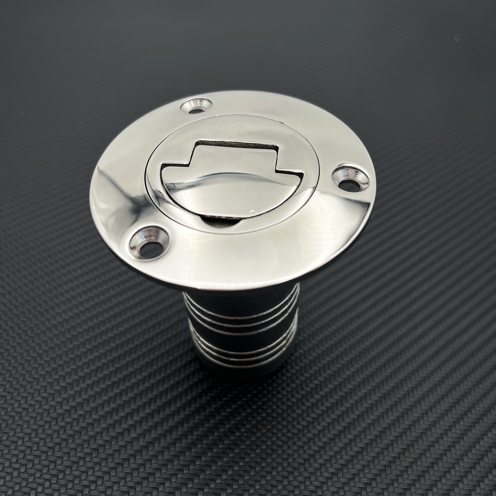 Universal 1.5" Stainless Steel Fuel Filler Neck With Stainless Flip Top Cap