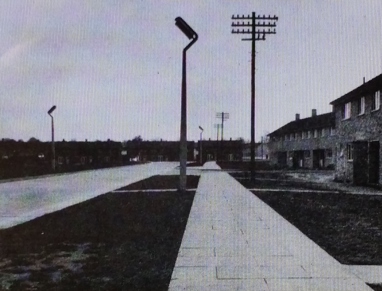 New Town, Stevenage, Hertfordshire, England, Magic Lantern Glass Photo Slide