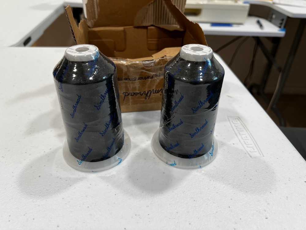 Simthread embroidery thread - polyester - 5500y - black NEW