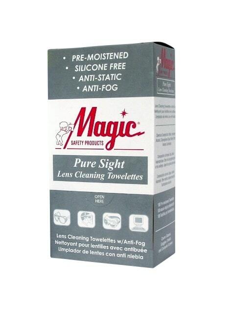 Magic Safety Lens Cleaning Towelettes Anti-fog & Anti-Stati 100/Box - MS93165