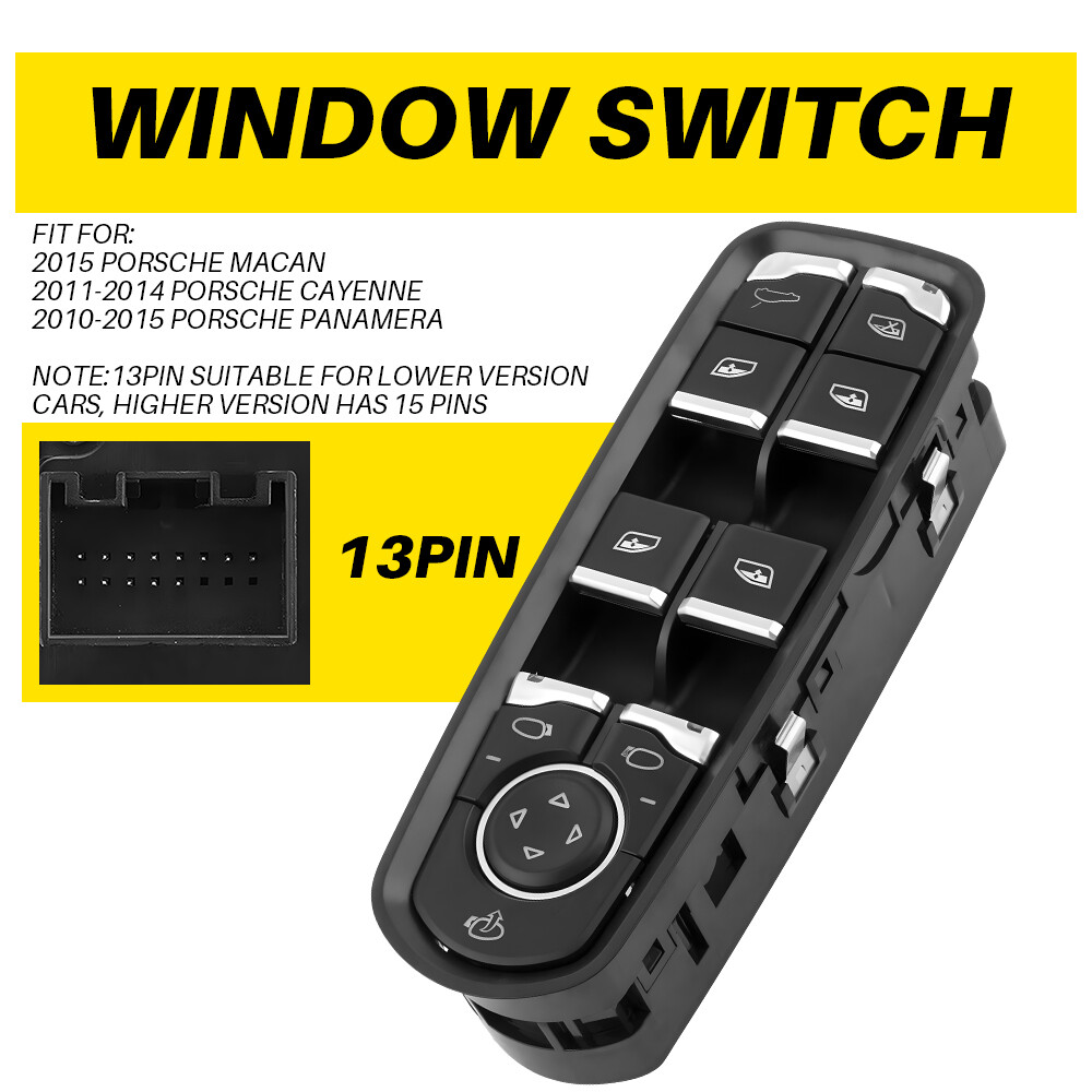 Driver Left Side Window Switch Control 7PP959858 For 2011-2014 Porsche Cayenne