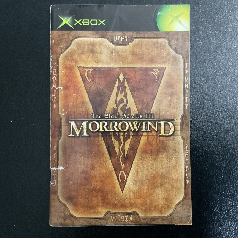 Elder Scrolls III Morrowind Microsoft XBOX Instruction Manual Only