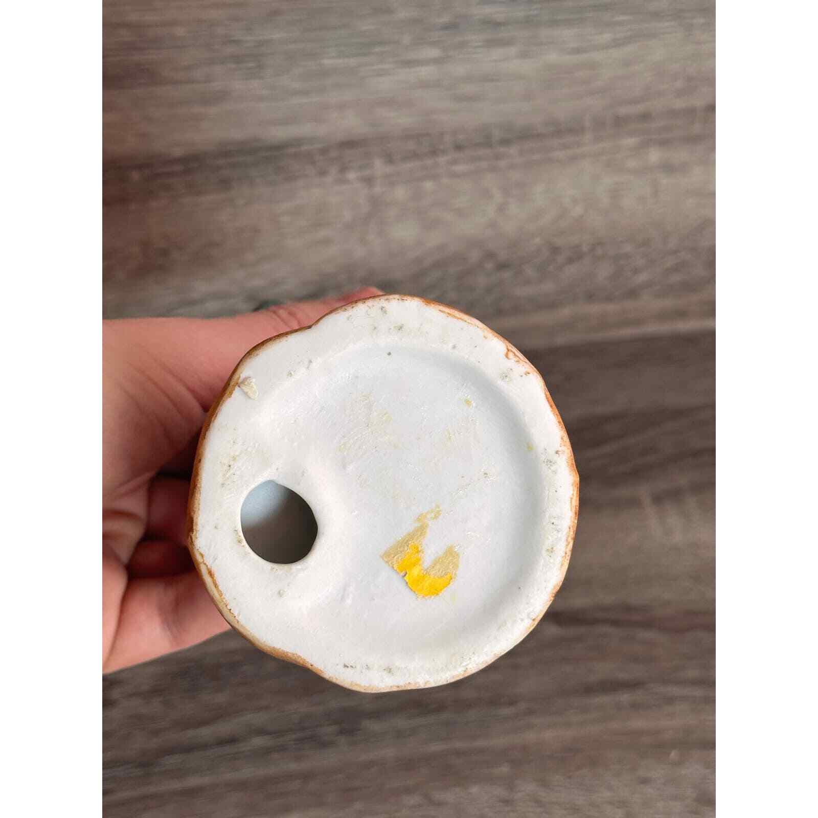 Vintage Ceramic Circus Clown Playing Mandolin Hand Painted