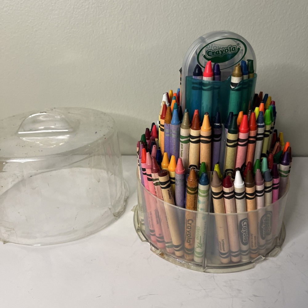 Vtg Crayola Cascading Tower Crayon Pack