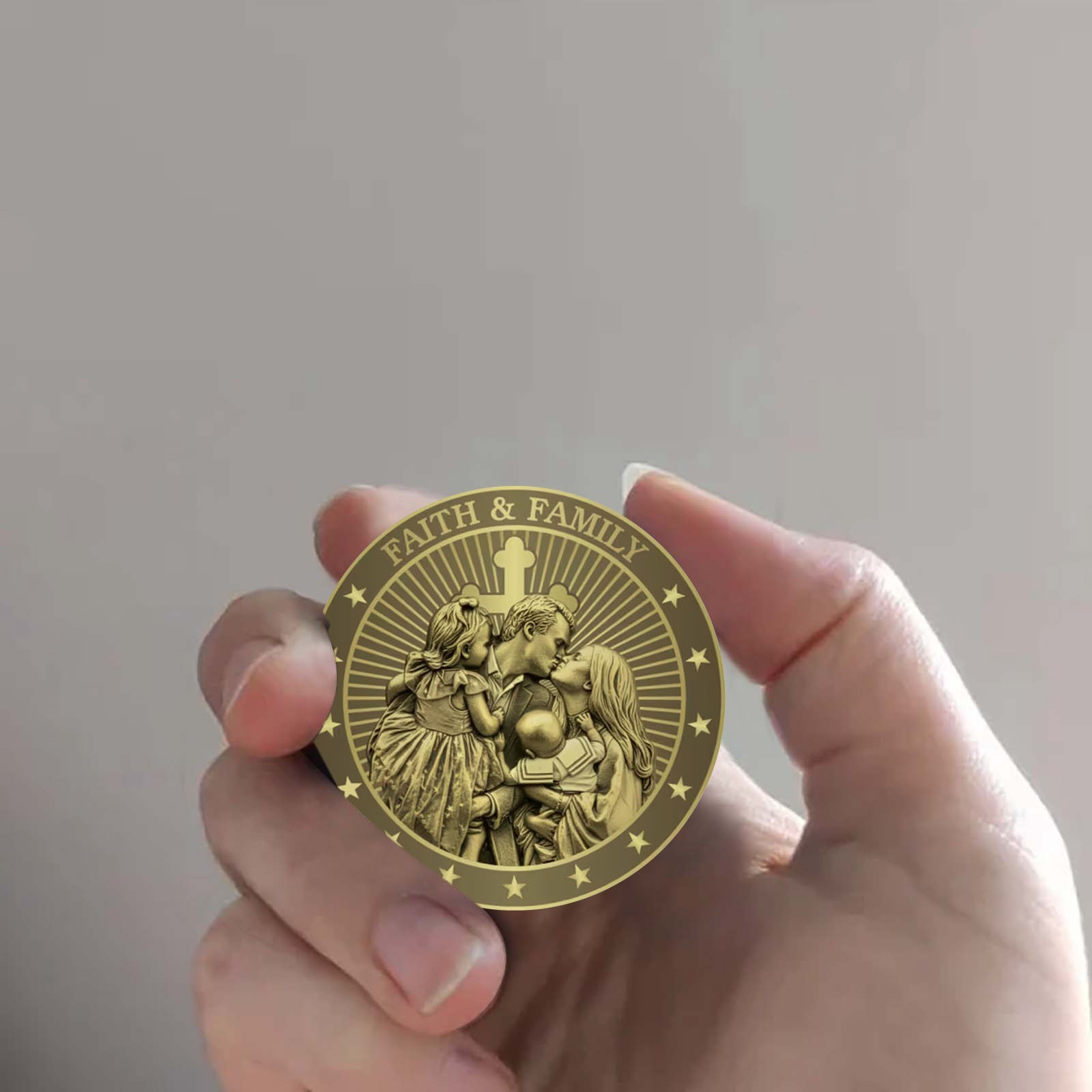 Charlie Kirk Commemorative Coin God Blessamerica Faith&Family