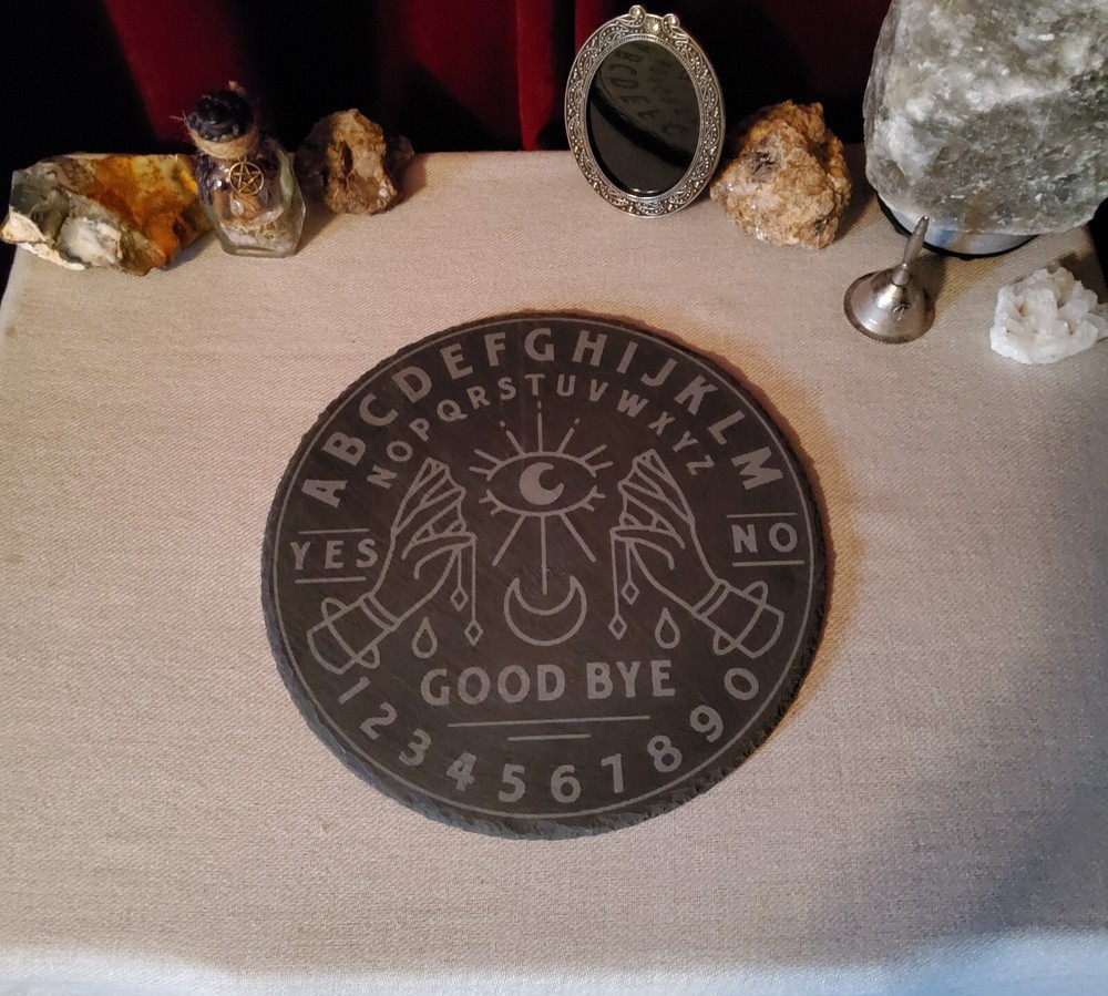 Slate Pendulum Board, Spirit Board, Dowsing Board, Divination