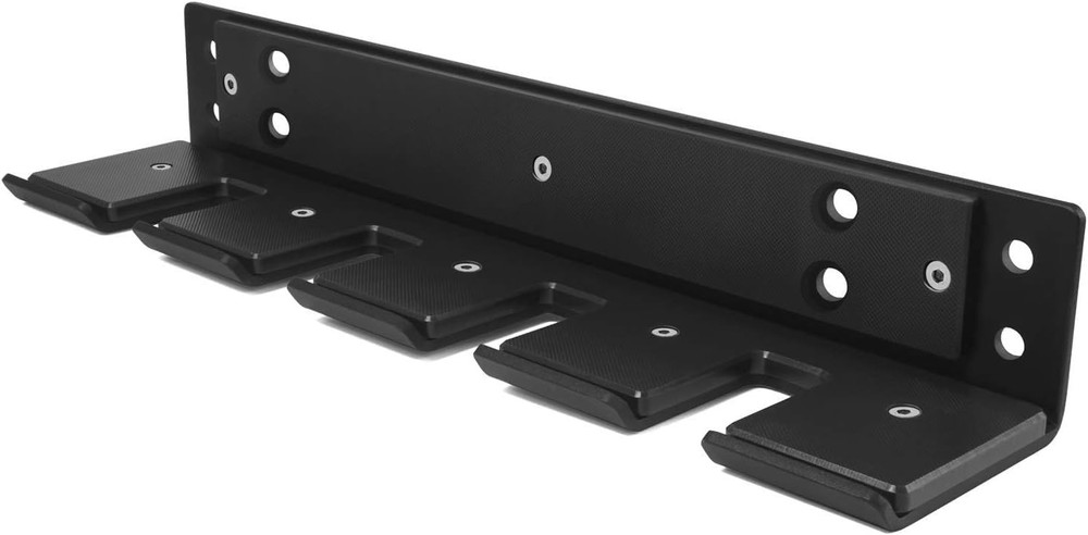 Vertical Wall-Mounted Barbell Holder - Secure Up to 4 Bars, 200lbs Capacity
