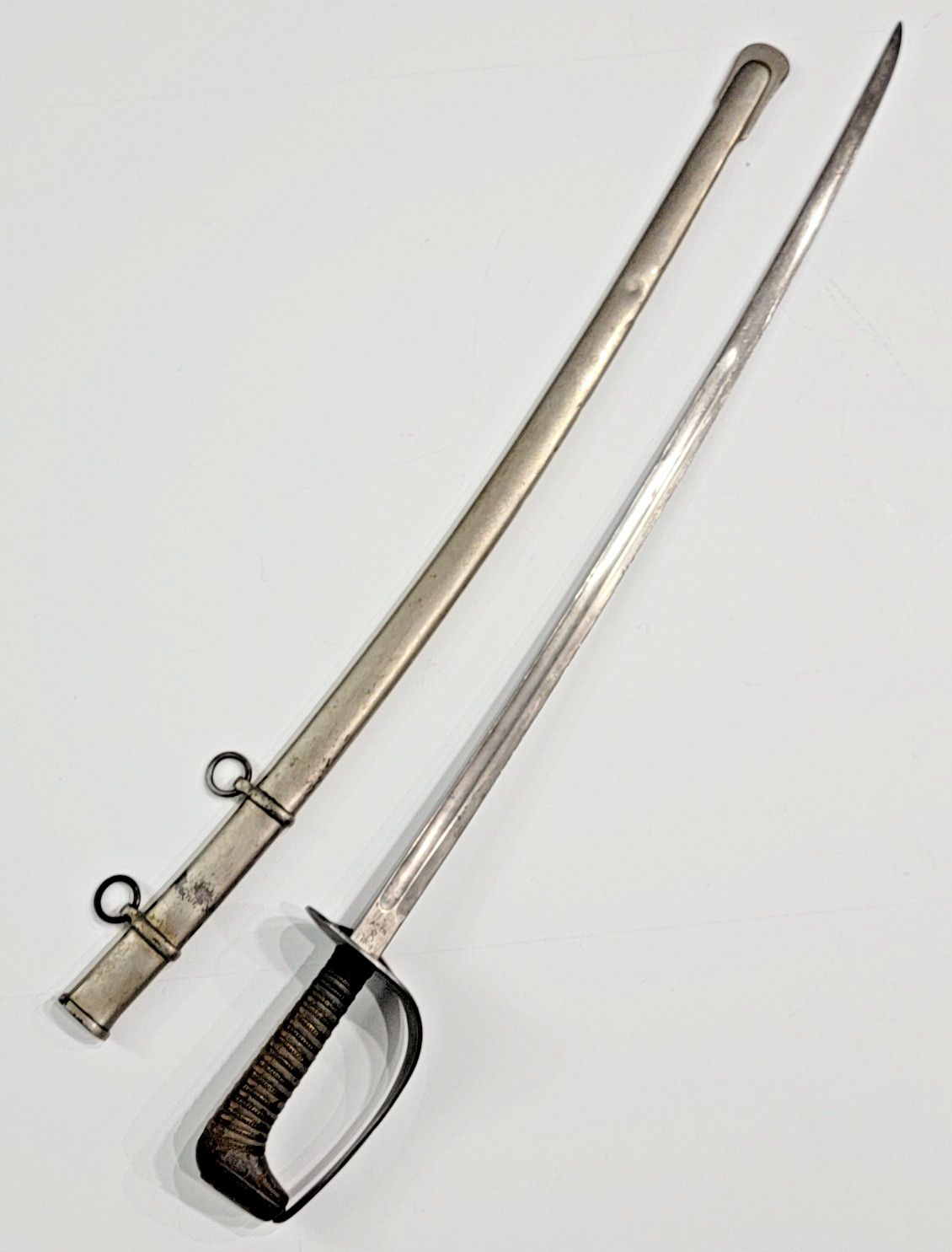 WWI US 1906 Experimental M1905 Ames AS Co Sword Officer Steel Scabbard