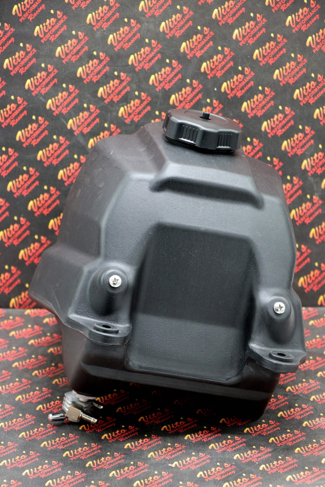 NEW Yamaha Banshee GAS TANK + fuel cap + Vito's dual outlet HIGH FLOW PETCOCK