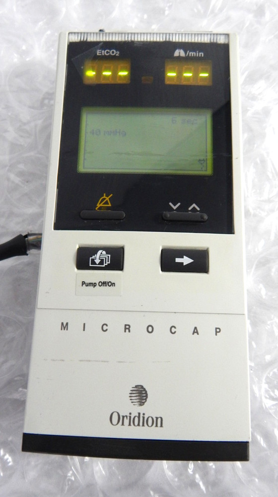 ORIDION MICROCAP HANDHELD CAPNOGRAPH S/N 692