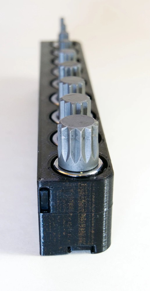 Magnetic Socket Organizer for Triple Square Sockets – Magnetic Socket Holder