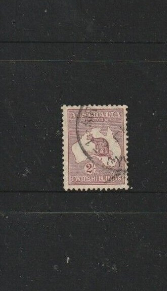 STAMPS  AUST  KANGAROO   2/-  MAROON    S MULTI   WMK   FINE USED