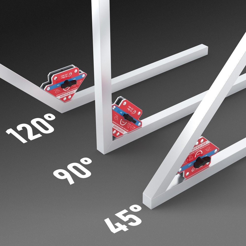 33-44LB Switchable Arrow Welding Magnet, versatile angles for 45°/90°/135°