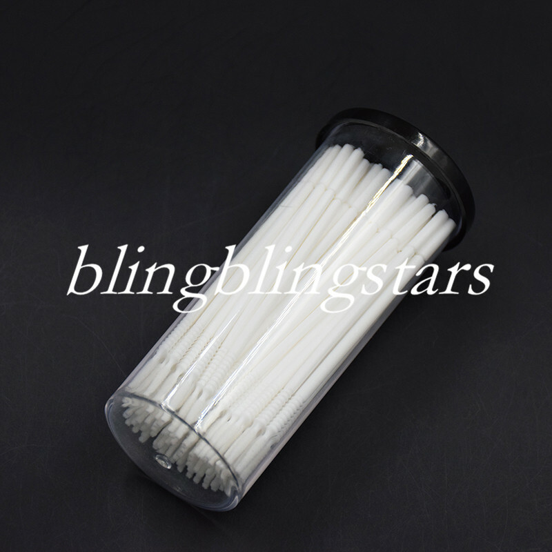 100 Pcs Dental Disposable Bendable Micro Brush Applicator Taper White Long