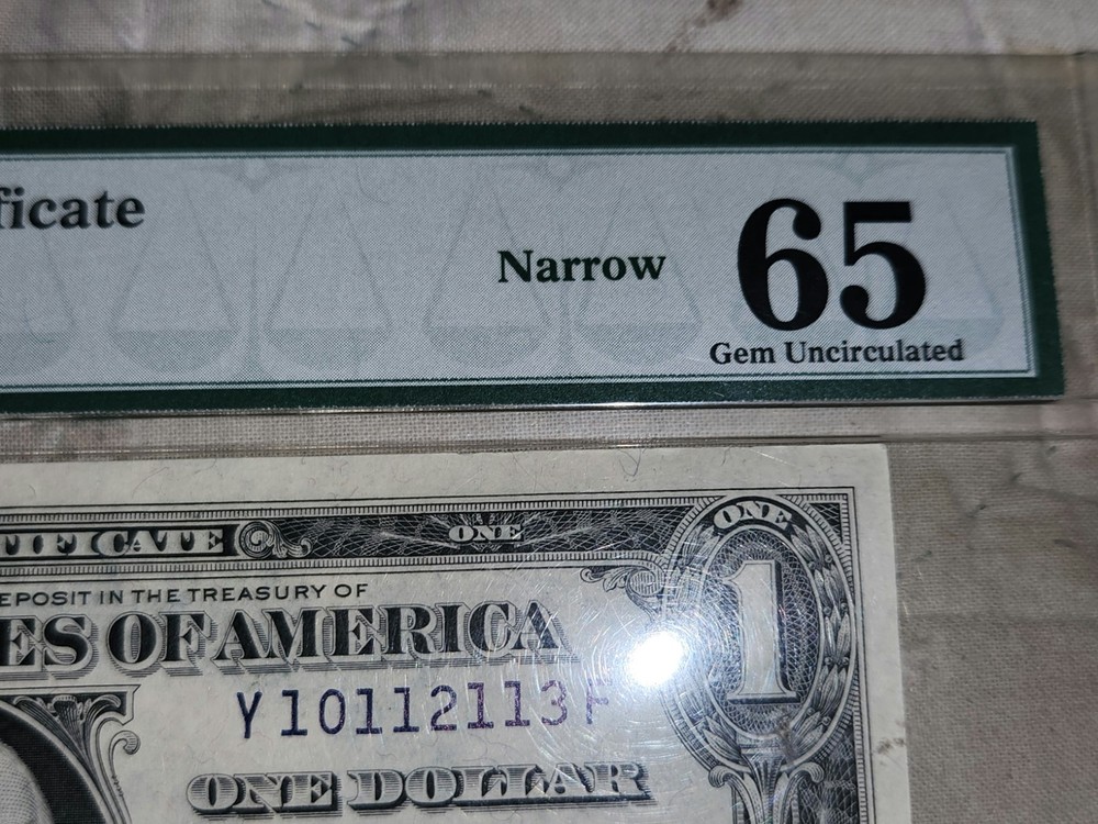 1935 D RARE ERROR MISALIGNED $1 SILVER CERTIFICATE Collectible