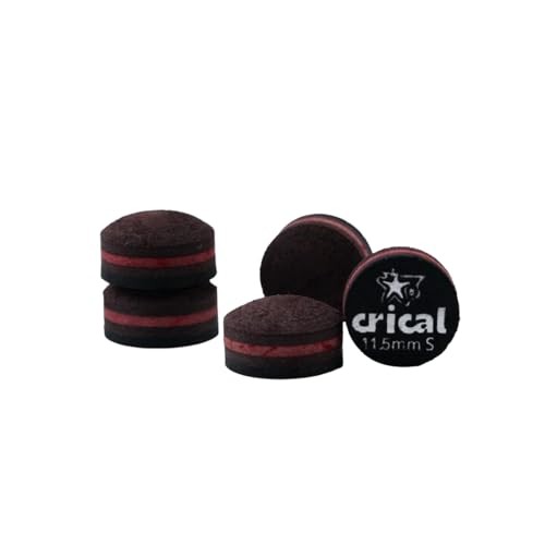 Pool Cue Tips 5 Layer Pooltick Tips (Hardnessoft/Medium/Hard) 11.5mm S