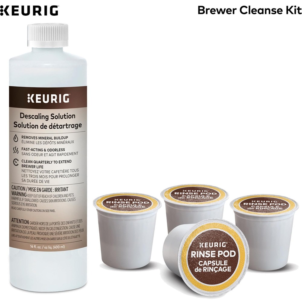 Keurig Brewer Cleanse Kit For Maintenance Includes Descaling Solution & Rinse...