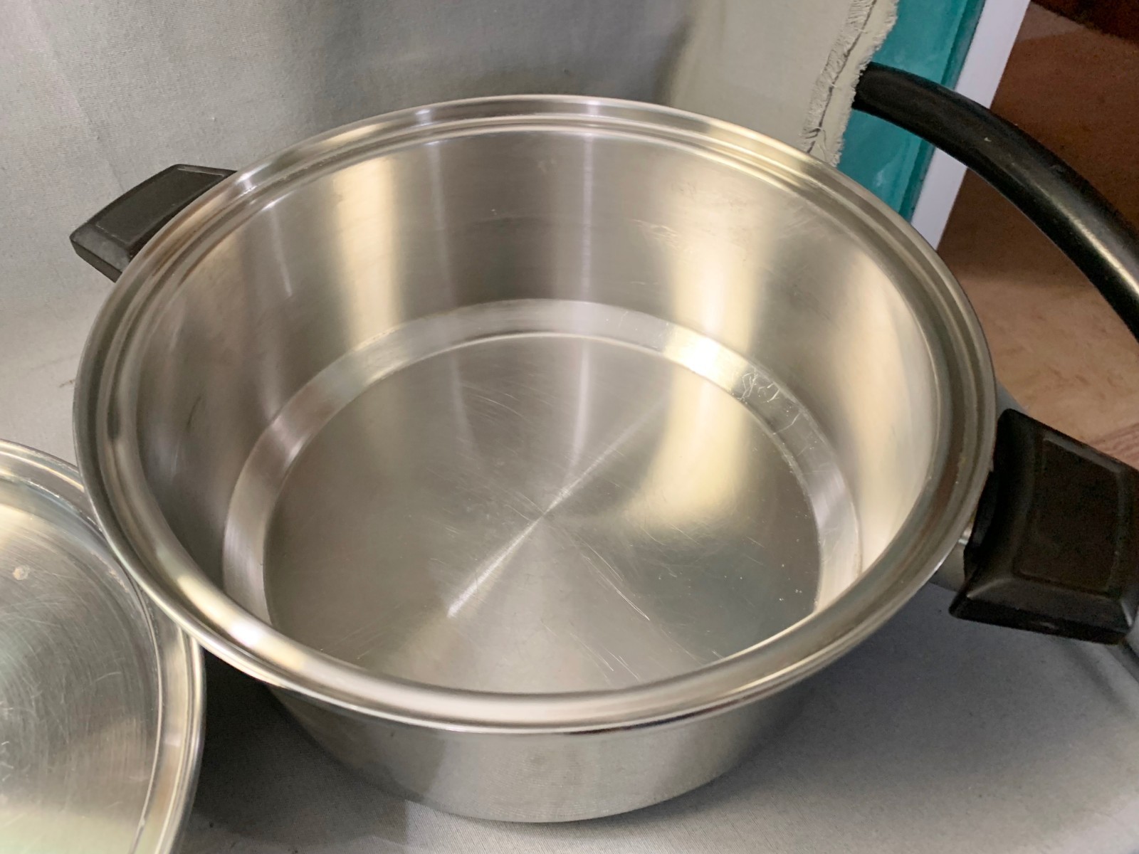 Vintage Kitchen Craft Stainless Steel 5 Qt Stock Pot With Vented Lid Made In USA