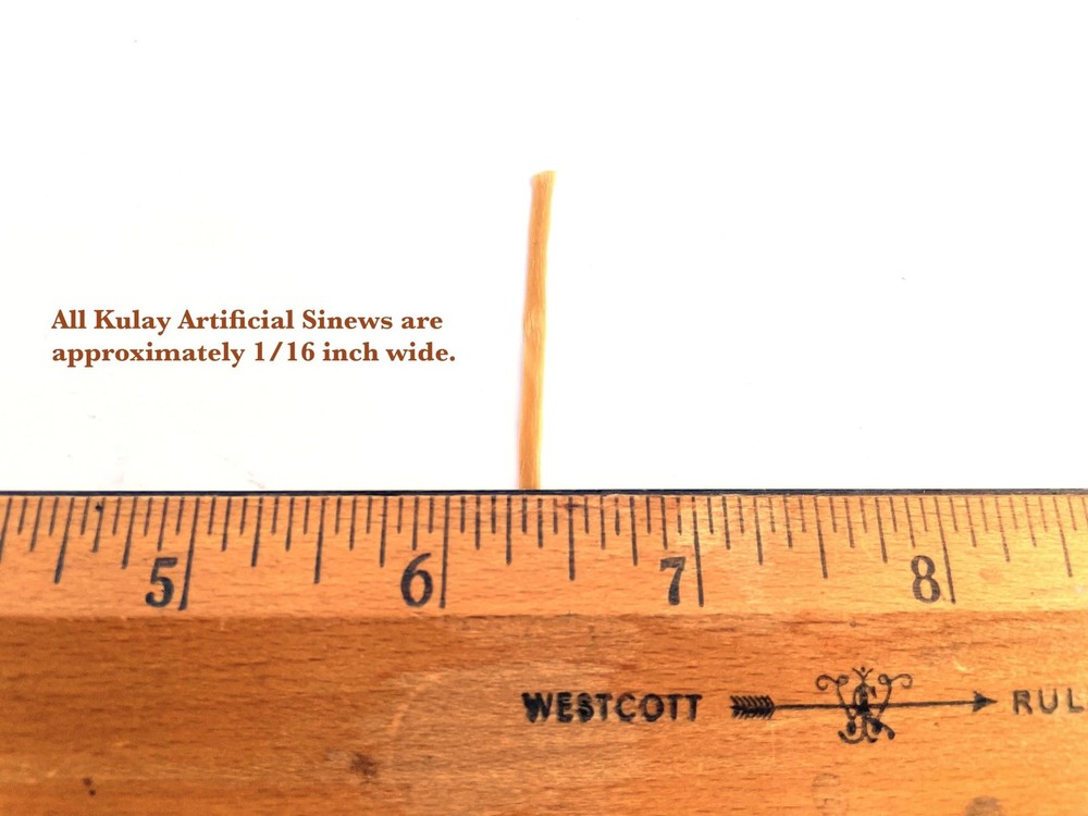 Kulay Artificial Deer Sinew Natural Waxed Flat Polyester Thread for Beading, ...