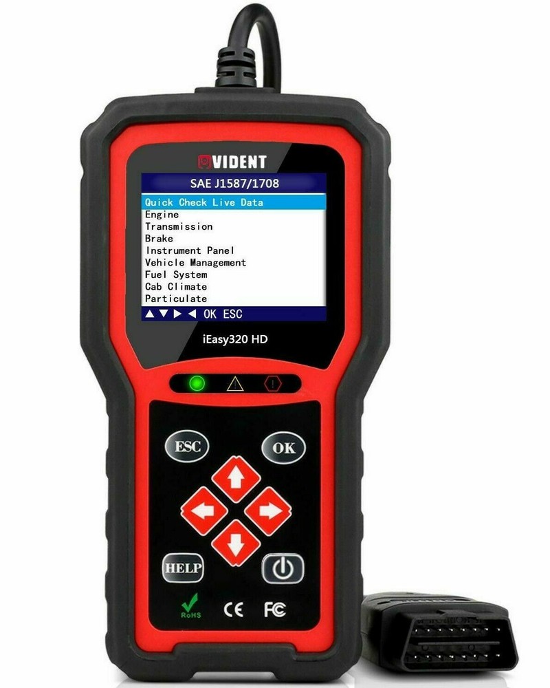 HEAVY DUTY DIESEL TRUCK DIAGNOSTIC SCANNER TOOL CODE READER FREIGHTLINER CUMMINS