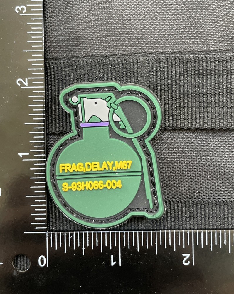M67 Frag Grenade Army Weapon Tactical Morale Patch PVC